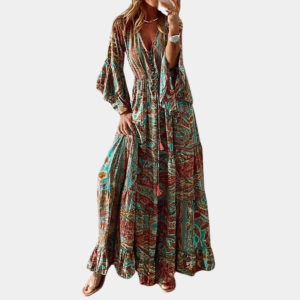 Liora Belle | Boho Lange Jurk voor Vrouwen
