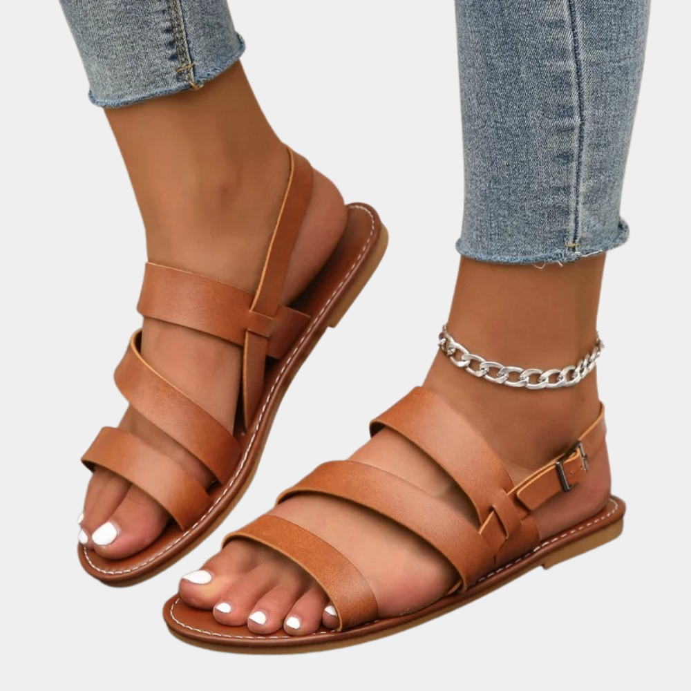 Noa Soleil | Stijlvolle Platte Strandsandalen voor Dames
