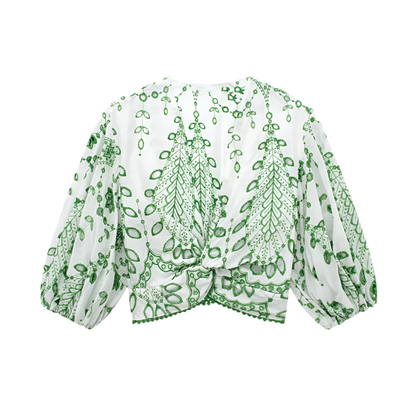 LUMI | Luchtige co-ord set met geborduurde details