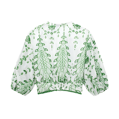LUMI | Luchtige co-ord set met geborduurde details