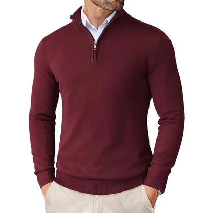Caitlin Luxe Heren Trui | Zachte Katoenmix met Halve Rits, Casual 6