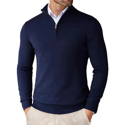 Caitlin Luxe Heren Trui | Zachte Katoenmix met Halve Rits, Casual 8