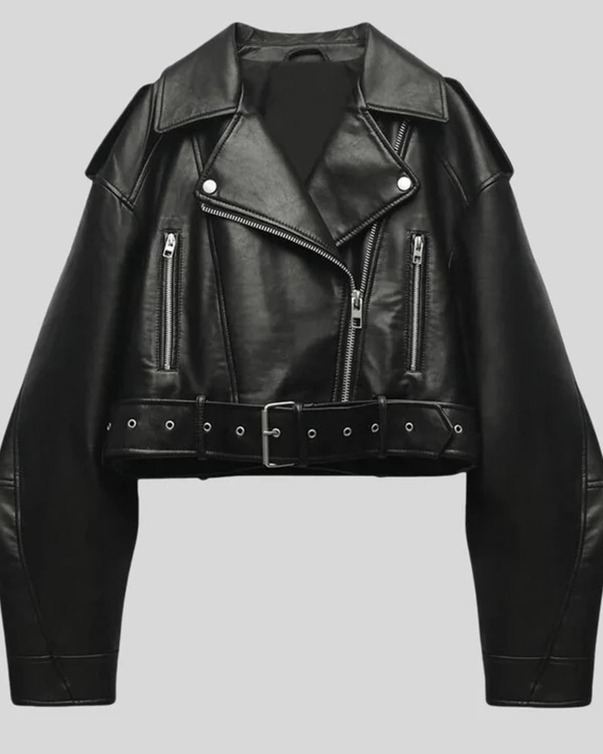 Carmen Dames Jas | Leren PU-leer, Flatterende Snit voor Winter