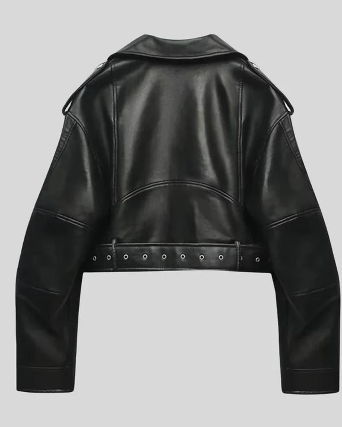 Carmen Dames Jas | Leren PU-leer, Flatterende Snit voor Winter