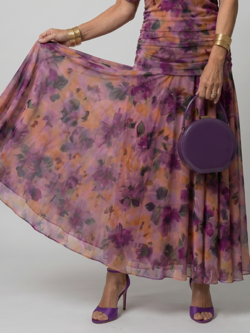 Carmen Dames Midi Jurk | Lichtgewicht, Gedrapeerde Halslijn 2