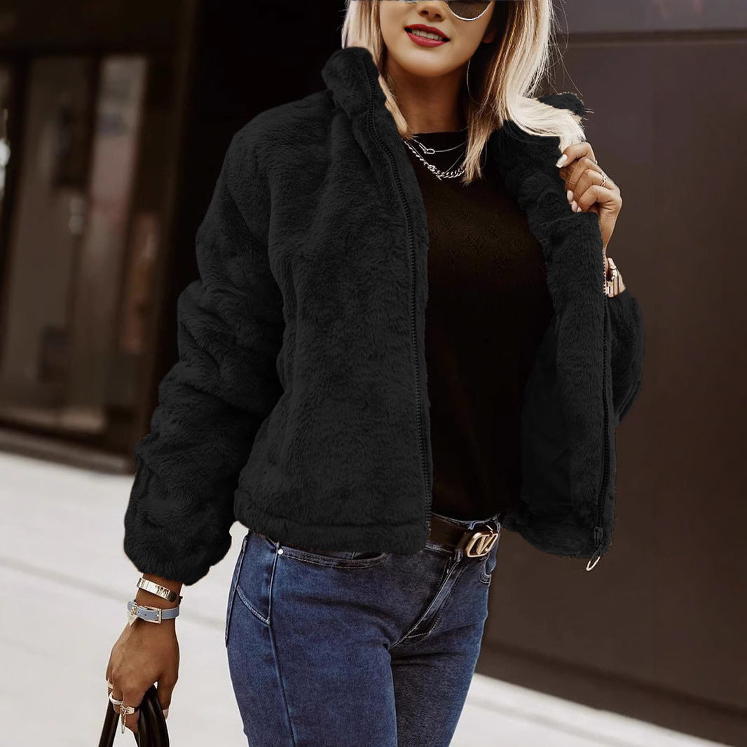 Carmen Dames Oversized Jas | Zacht Imitatiebont