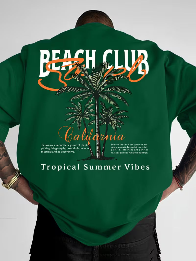 Casual mintgroen heren T-shirt met print en oversized fit 12