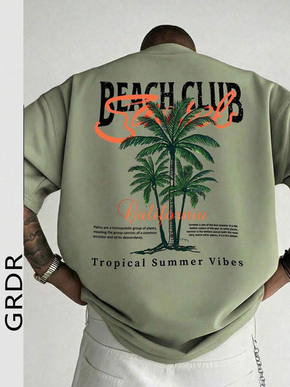 Casual mintgroen heren T-shirt met print en oversized fit 13