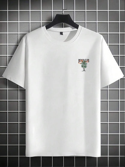 Casual mintgroen heren T-shirt met print en oversized fit 2