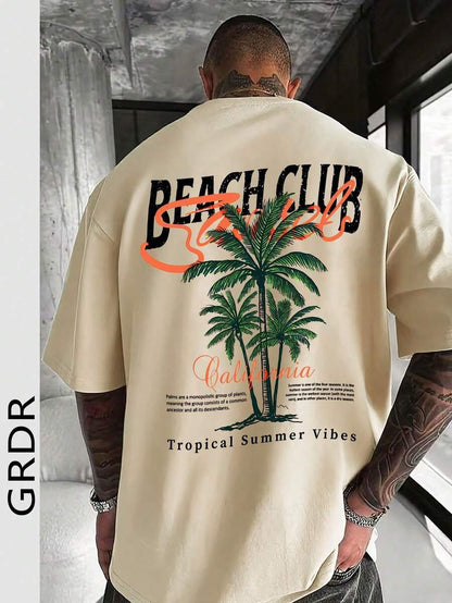 Casual mintgroen heren T-shirt met print en oversized fit 9
