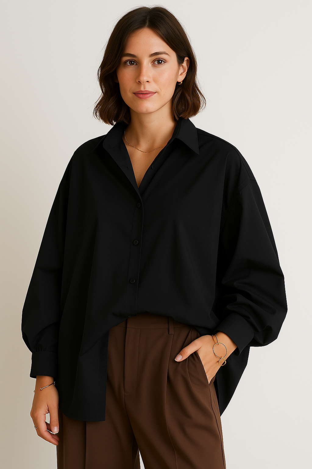 YUMIKO | Oversized Blouse in Minimalistische Stijl