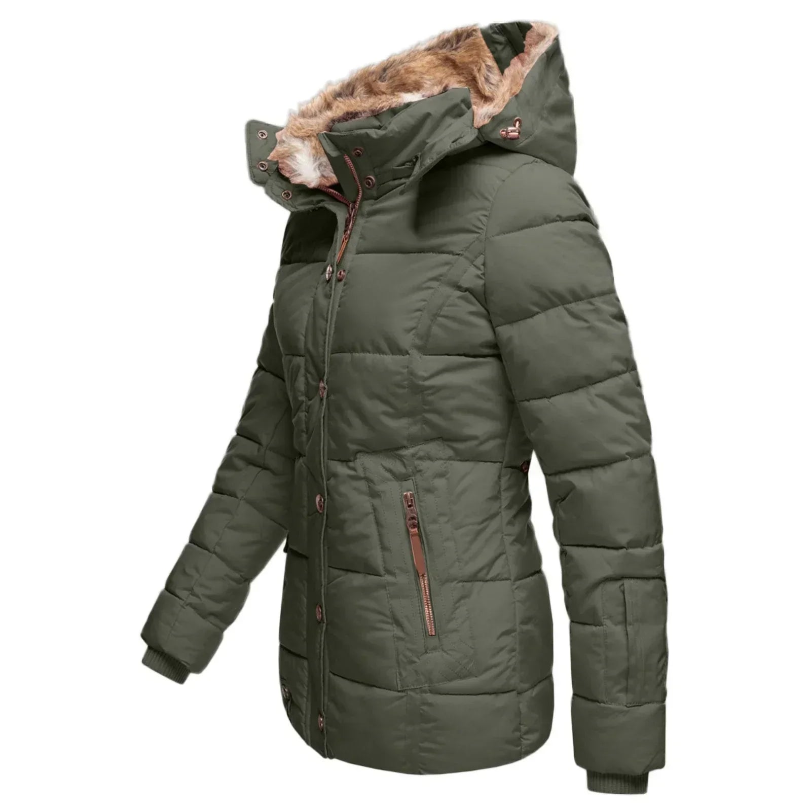 Chique Dames Winterjas | Hoogwaardige Polyester, Elegant en Comfortabel 1