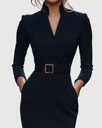 Cleo Midi-jurk voor Vrouwen | Verfijnde Pasvorm, Casual Elegantie 2