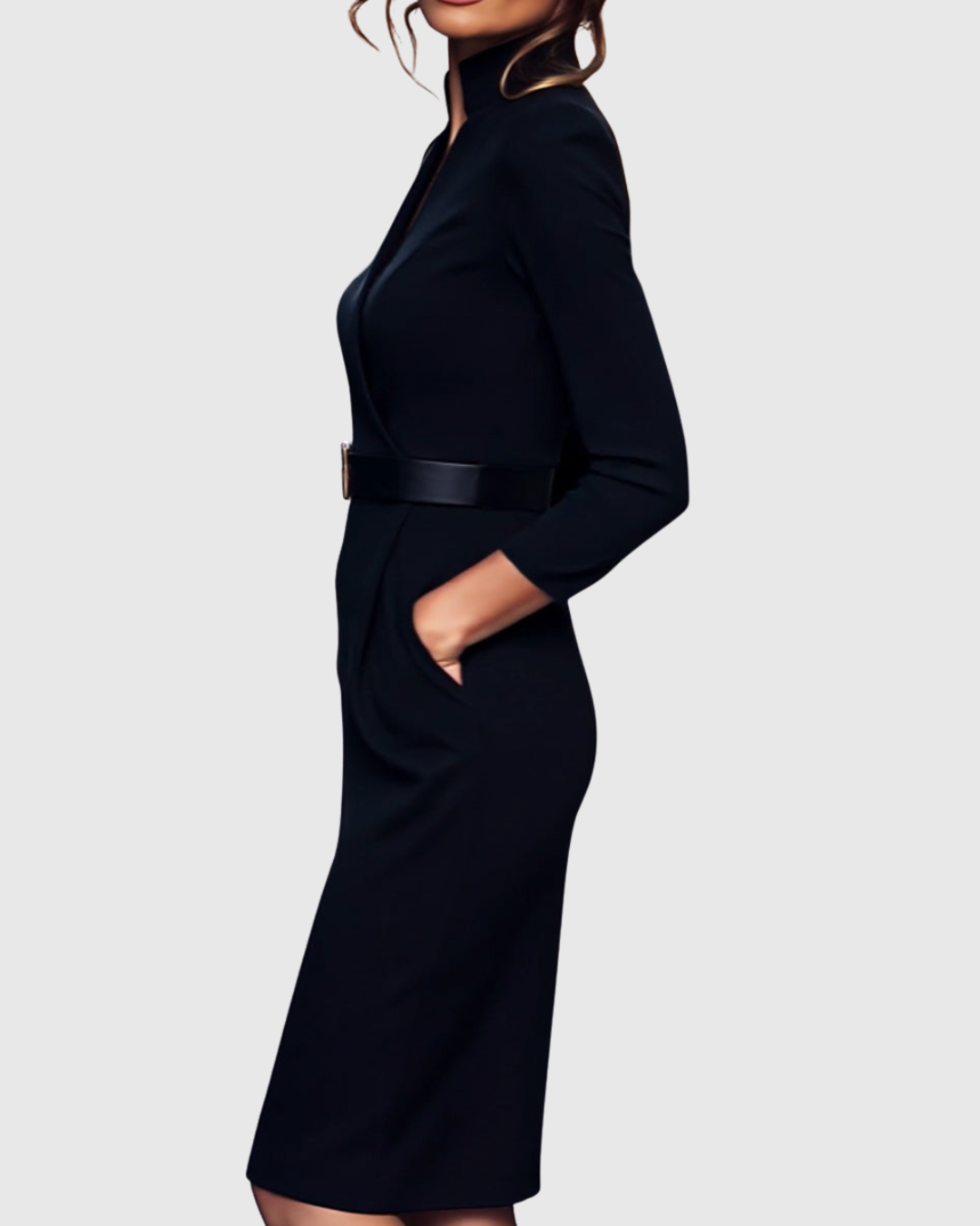 Cleo Midi-jurk voor Vrouwen | Verfijnde Pasvorm, Casual Elegantie 4