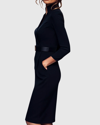 Cleo Midi-jurk voor Vrouwen | Verfijnde Pasvorm, Casual Elegantie 4