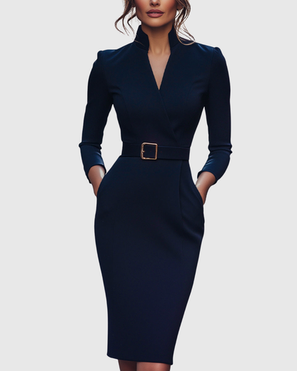 Cleo Midi-jurk voor Vrouwen | Verfijnde Pasvorm, Casual Elegantie 7