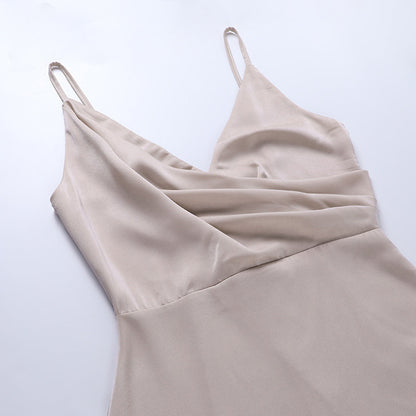 Sorella | Elegante Maxi Jurk met Overslag en Hoge Split