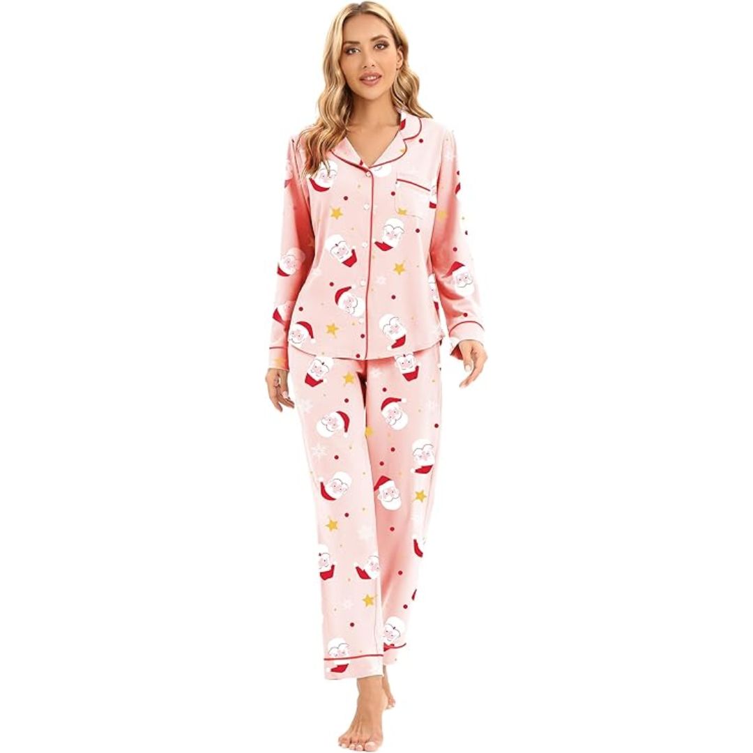 Cora Dames Pyjama | Zachte Stof, Feestelijk Ontwerp 2