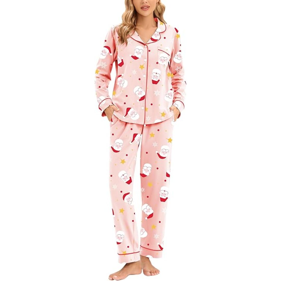 Cora Dames Pyjama | Zachte Stof, Feestelijk Ontwerp 4