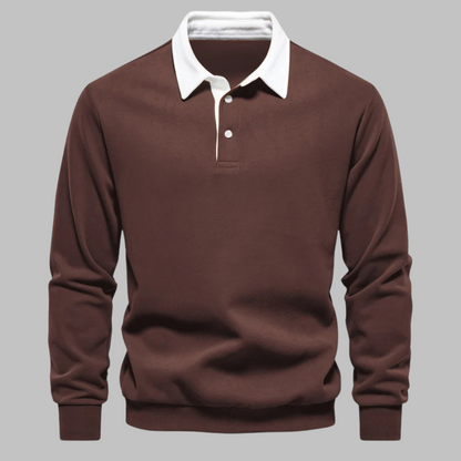 Cori Heren Sweater Zwart | Zachte Ademend Stof, Elegante Polokraag 8