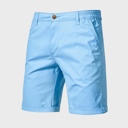 CAEDEN | Heren Chino Short – Casual Katoenen Korte Broek met Elastische Taille