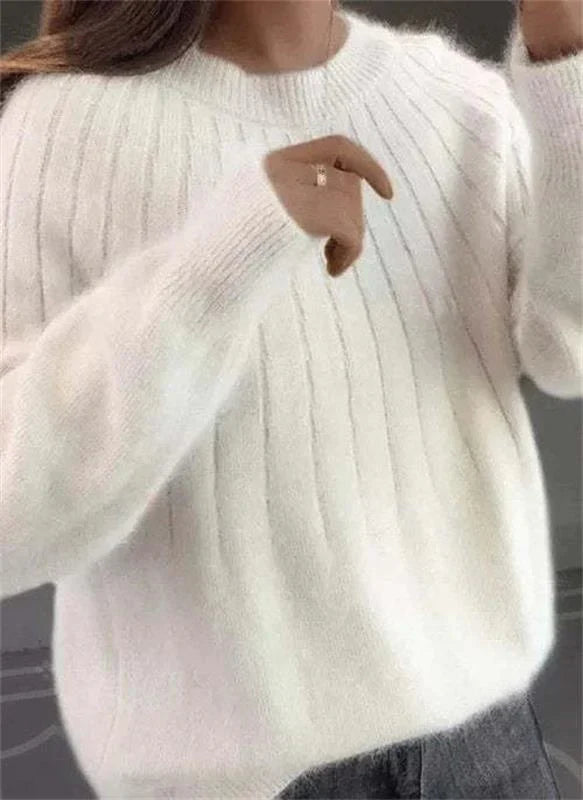 Daisy Dames Pullover | Warme Beige Trui 4