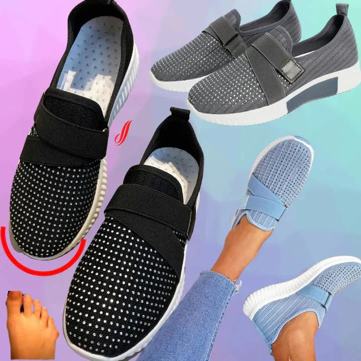 Daisy Dames Sneakers | Ademend Mesh, Klittenband en Comfortabel 3