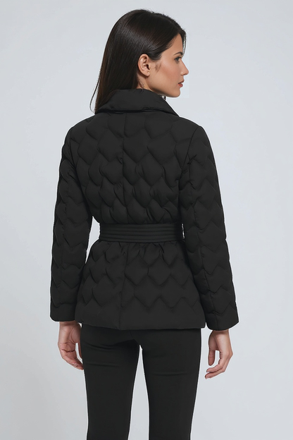 Daisy Dames Winterjas | Gewatteerd Met Ceintuur, Lange Pasvorm 3