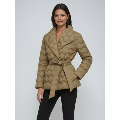 Daisy Dames Winterjas | Gewatteerd Met Ceintuur, Lange Pasvorm 4