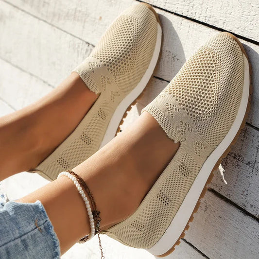 GIANNA | Luchtige gebreide loafers met flexibel comfort