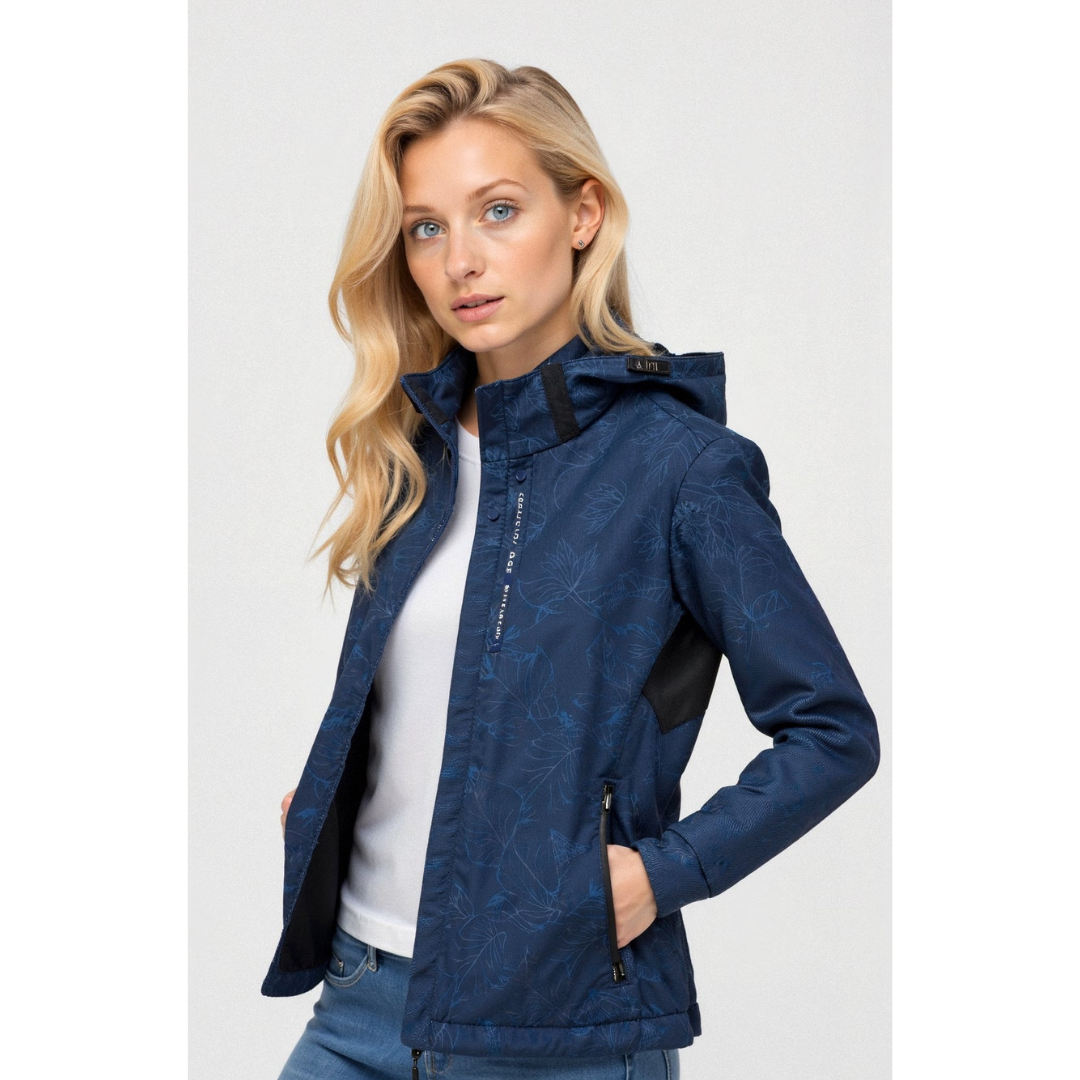 Dames-Hooded Windbreaker met Rits – Licht & Sportief 0