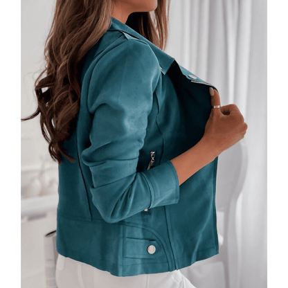 Dames-Lange Mouw Jas met Rits – Chic & Veelzijdig 1