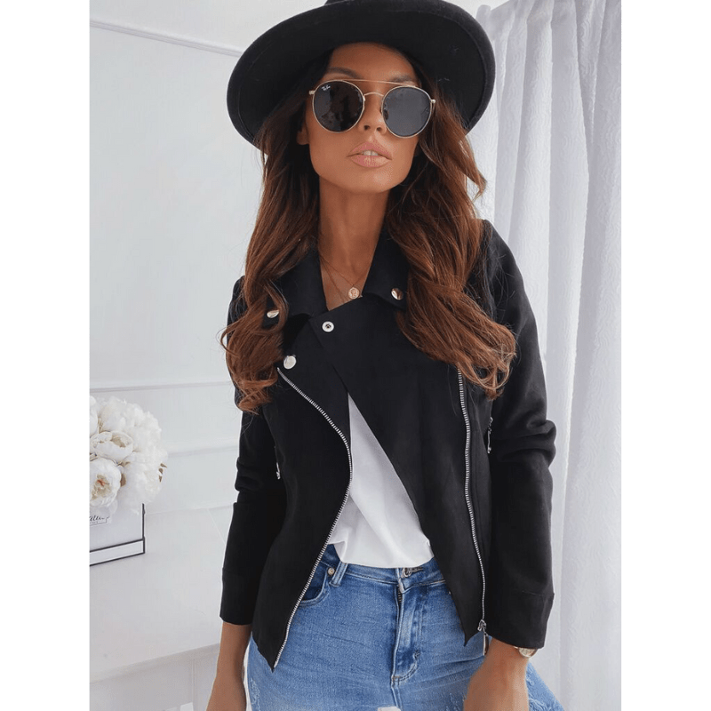 Dames-Lange Mouw Jas met Rits – Chic & Veelzijdig 7