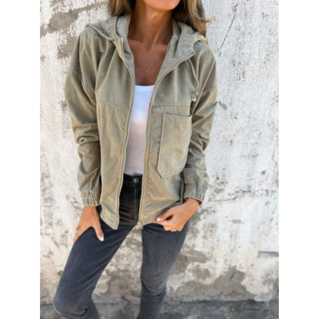Dames-hoodie met rits – Comfortabel & Modern 0