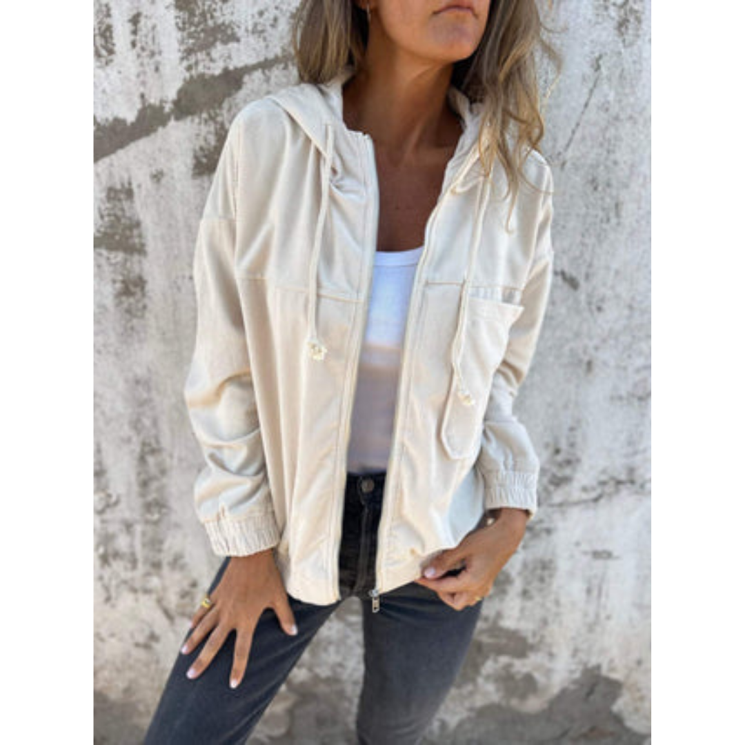 Dames-hoodie met rits – Comfortabel & Modern 1