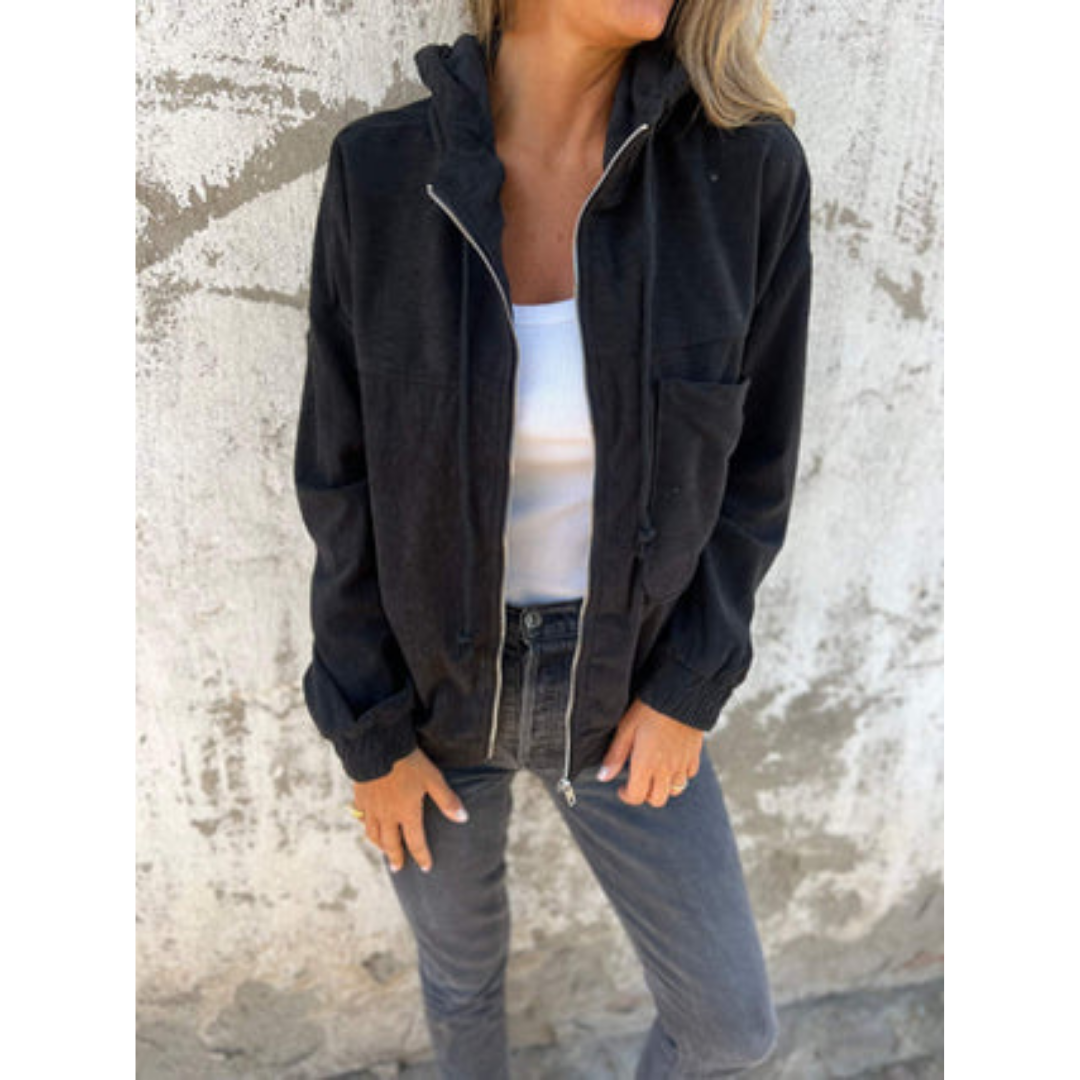 Dames-hoodie met rits – Comfortabel & Modern 3