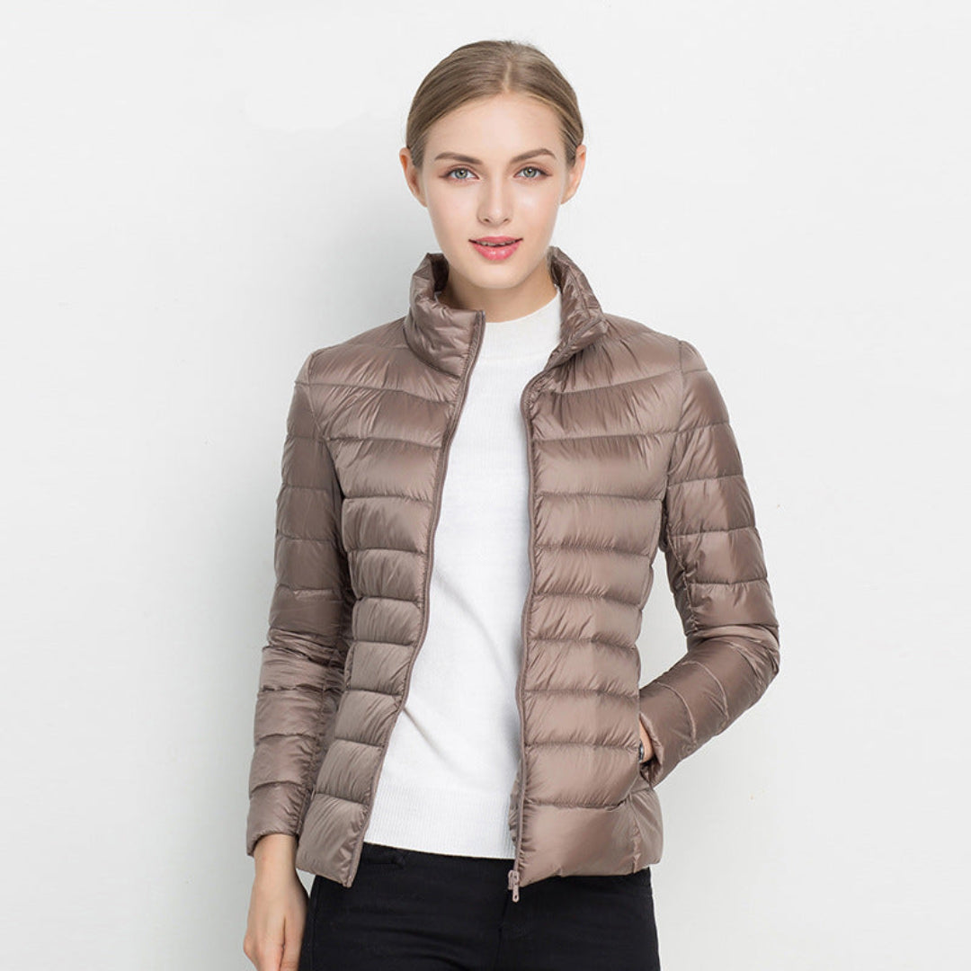Dames Gewatteerde Jas met Lange Mouwen – Warm & Stijlvol 2