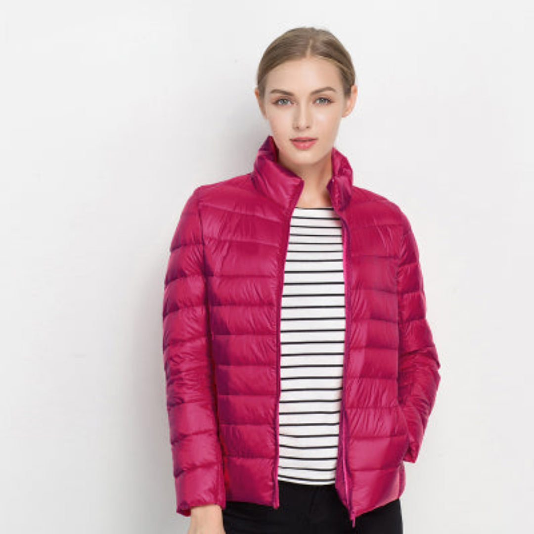 Dames Gewatteerde Jas met Lange Mouwen – Warm & Stijlvol 4