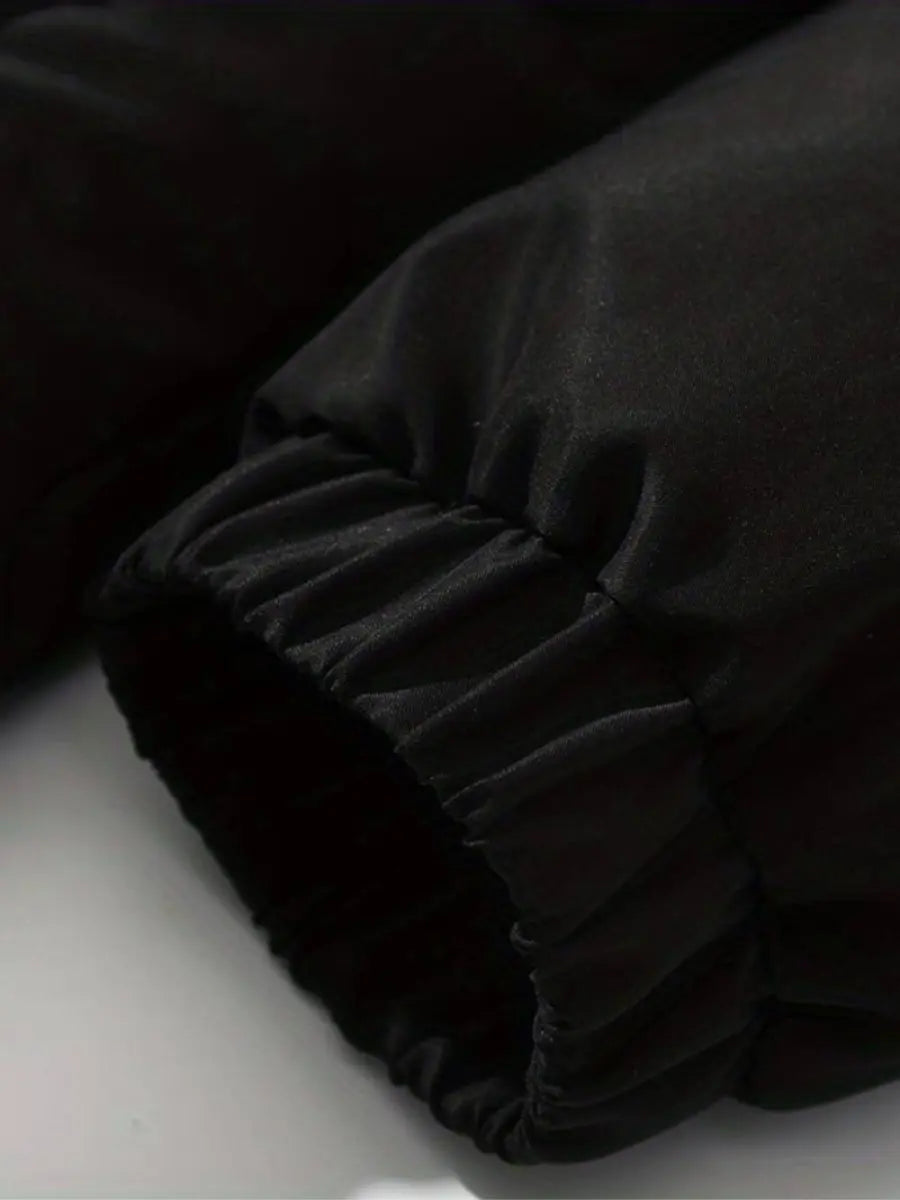 Dames Gewatteerde Winterjas met Hoge Kraag voor Optimale Warmte en Bescherming