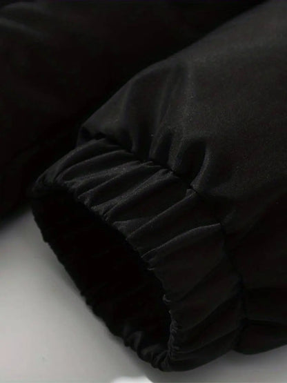 Dames Gewatteerde Winterjas met Hoge Kraag voor Optimale Warmte en Bescherming