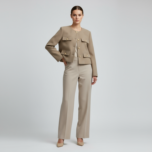 Dames Langarmjacke Vintage | Button Down 0