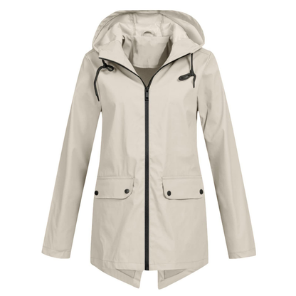 Dames Regenjack met Capuchon – Waterdicht & Modern 0