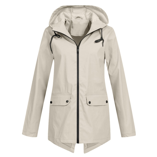 Dames Regenjack met Capuchon – Waterdicht & Modern 0