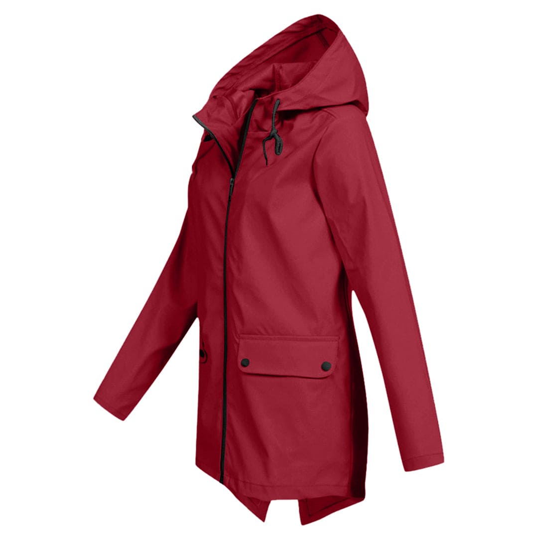 Dames Regenjack met Capuchon – Waterdicht & Modern 1
