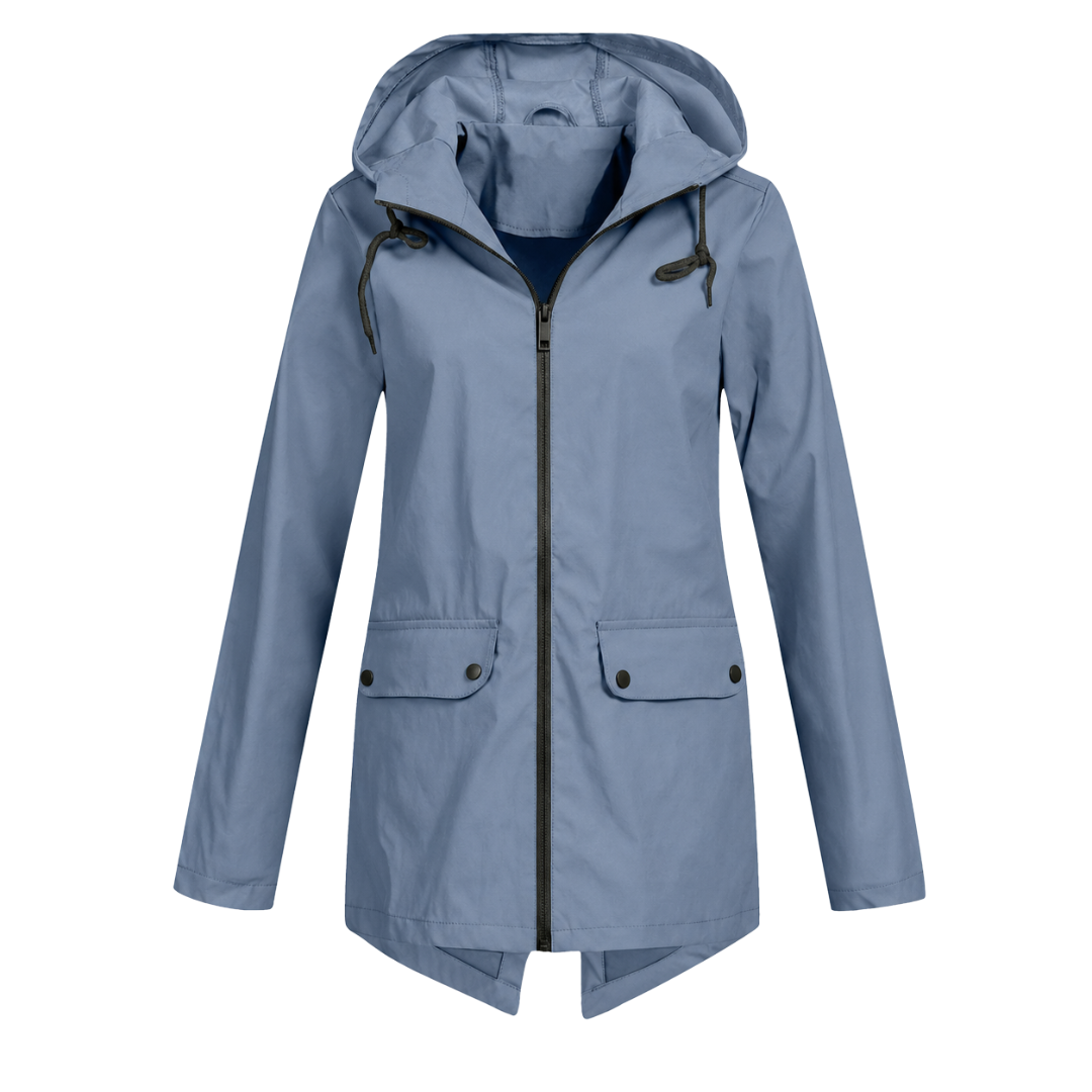 Dames Regenjack met Capuchon – Waterdicht & Modern 11