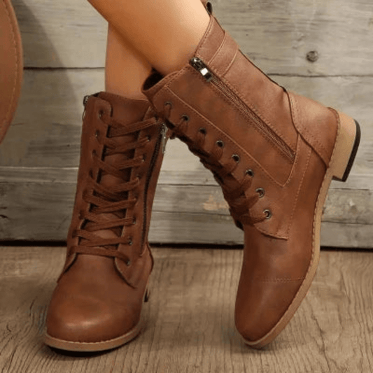 Demi Dames Laarzen | Chunky Lage Hak, Comfortabel en Duurzaam 0
