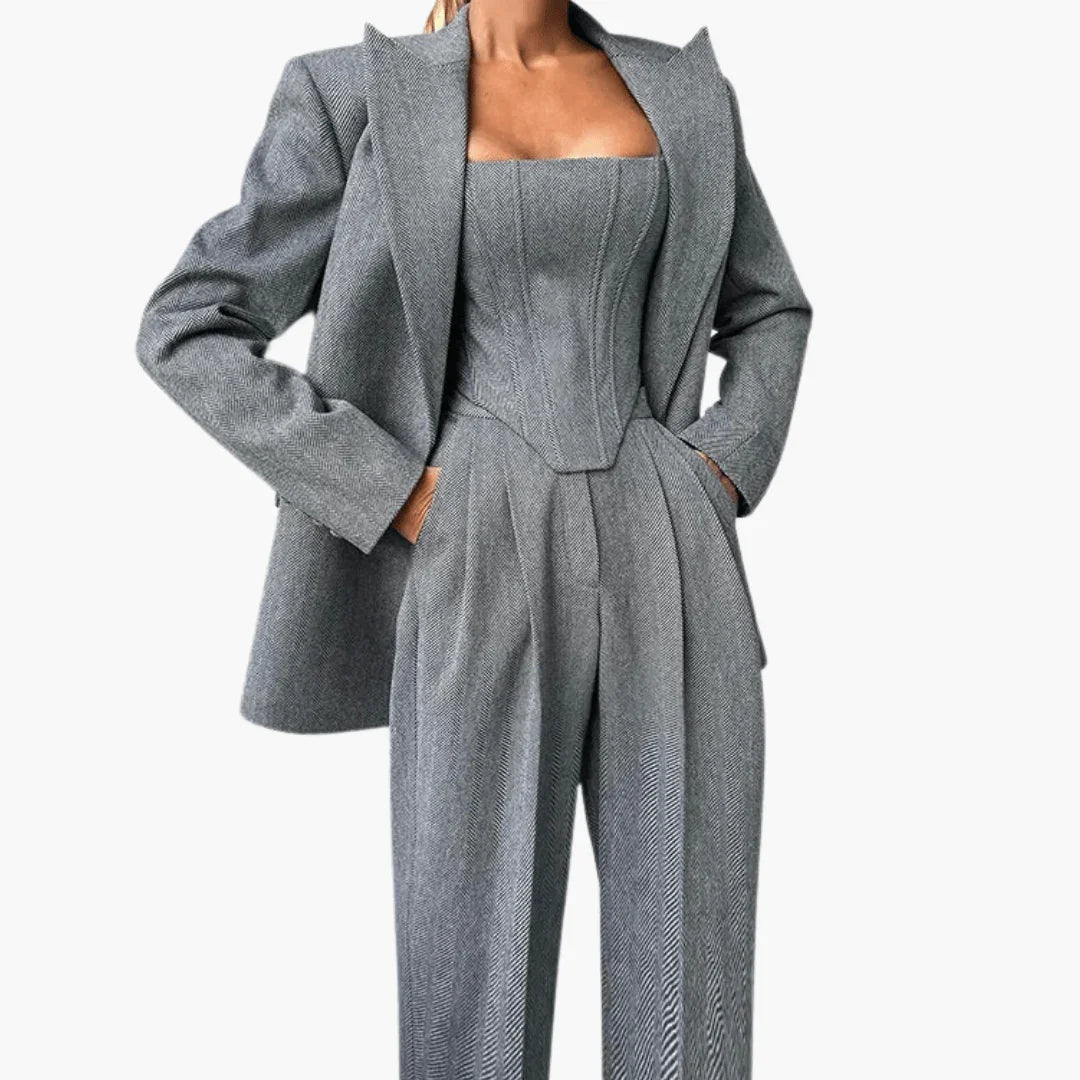 Diana Zwart Dames Pak | Elegant 2 Delig, Tailored Fit 0