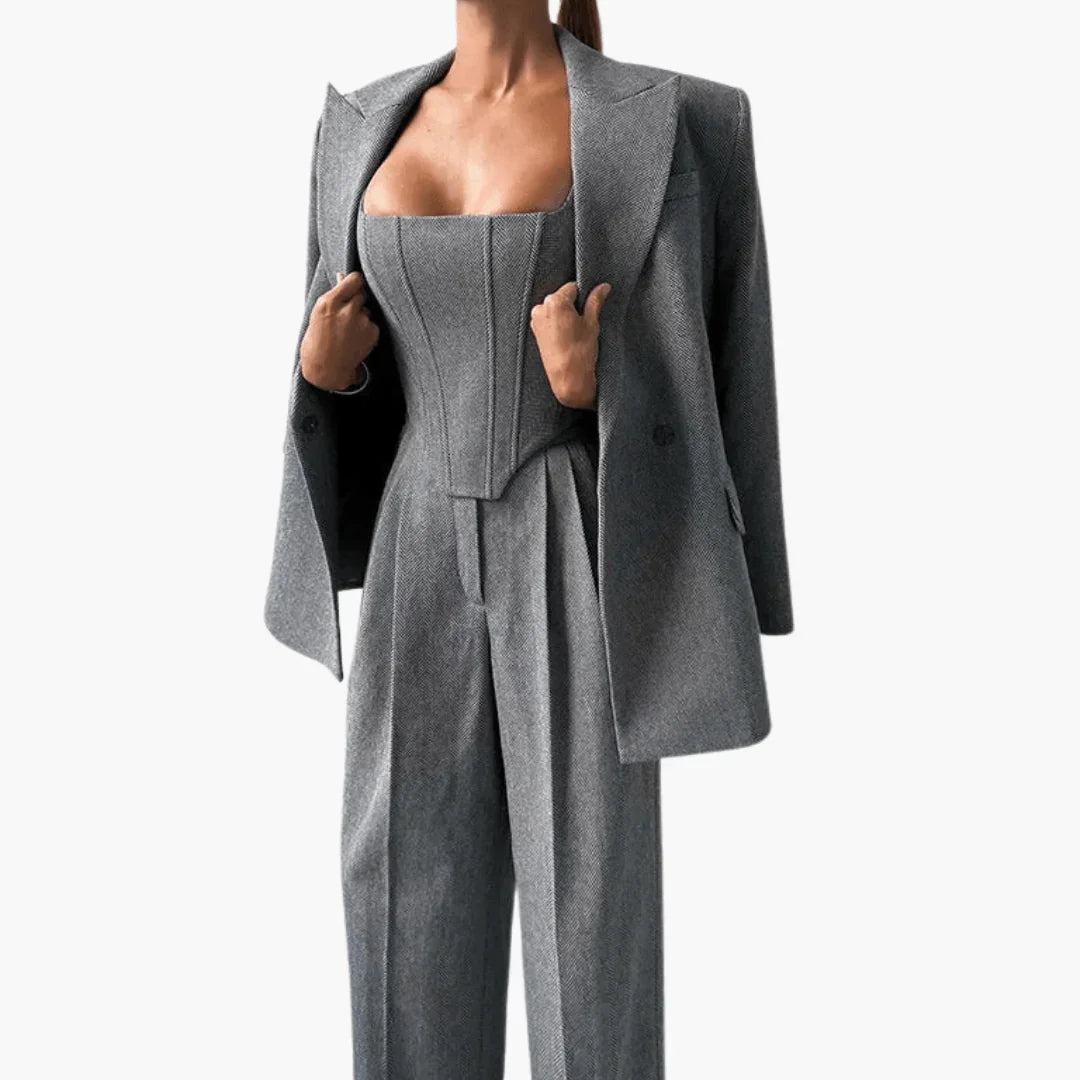 Diana Zwart Dames Pak | Elegant 2 Delig, Tailored Fit 1