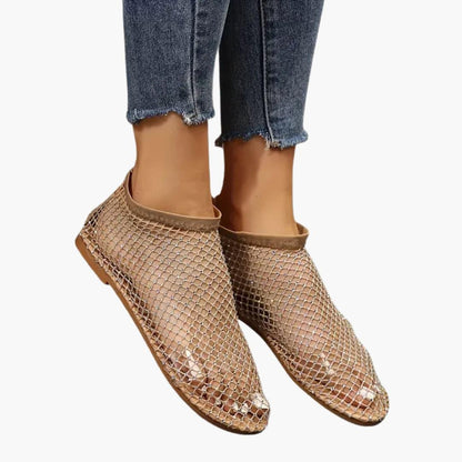 Diva Dames Sneakers | Ademend Mesh met Strasssteentjes 4
