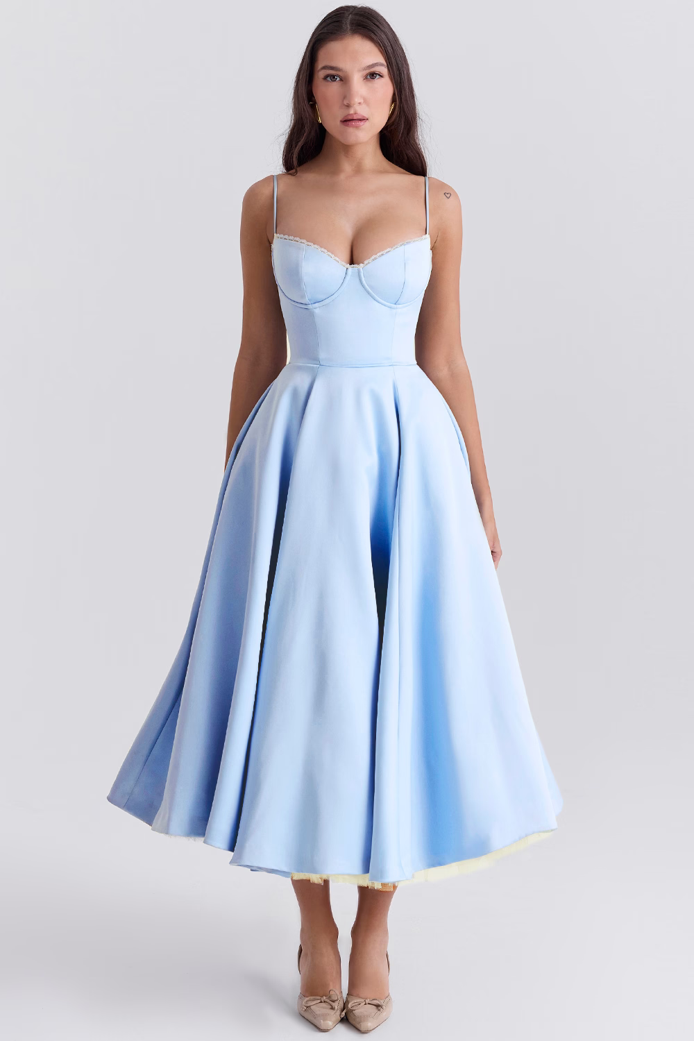 ELIORA | Elegante Midi-Jurk met Tule Rok 0